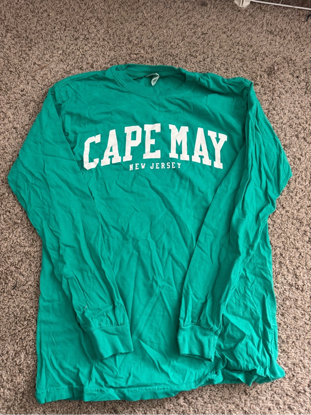 Cape May New Jersey Long Sleeve Tee - Teal
